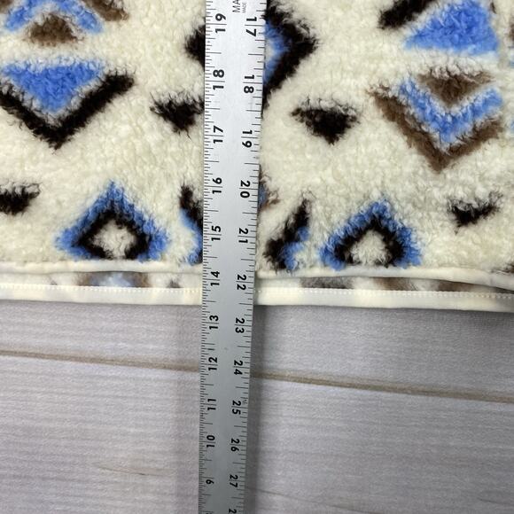 MARIKA Sweater Women S Aztec Geo Print Sherpa Fleece 1/4 Zip Pullover Active NWT - Picture 4 of 9